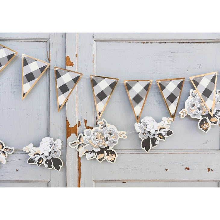 Gingham Pennant Banner