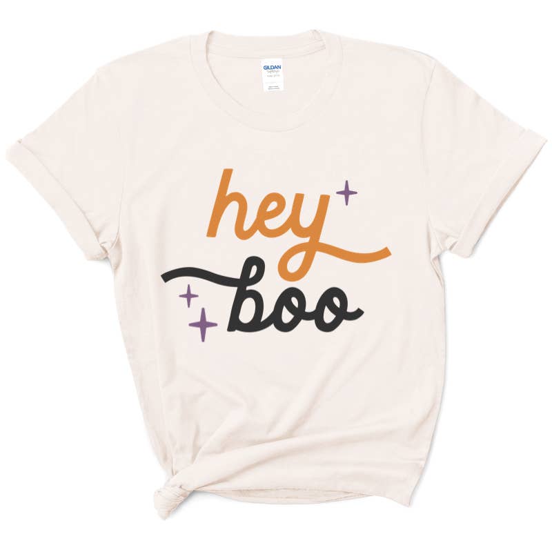 Hey Boo Natural Tee