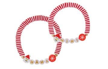 Mama + Mini Santa Stretch Bracelet Sets