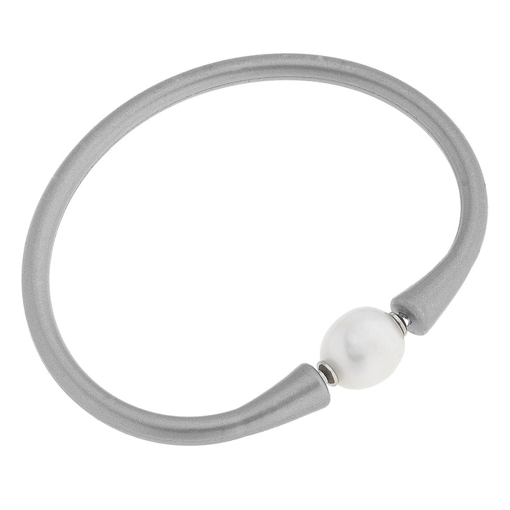 Bali Freshwater Pearl Silicone Bracelet