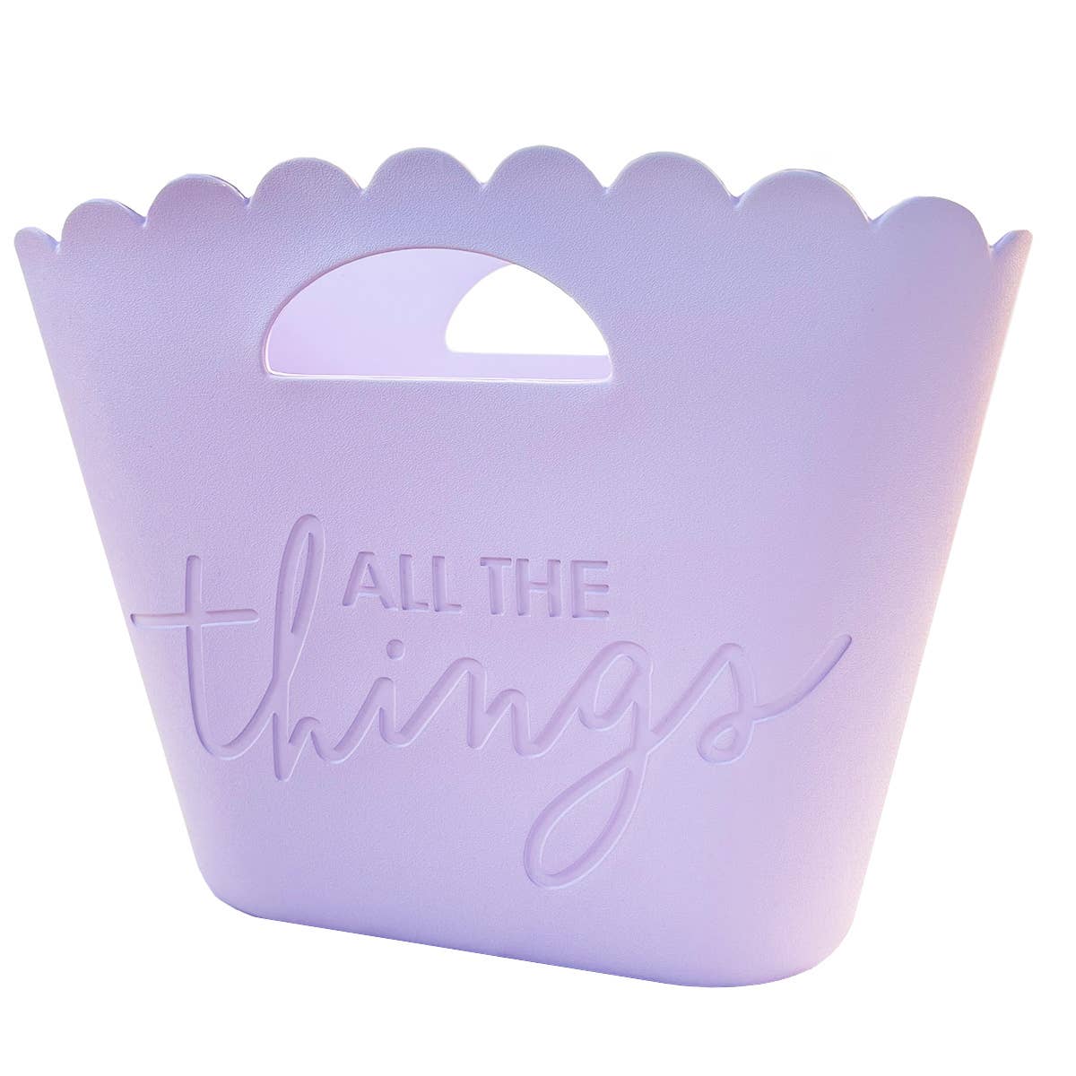 All The Things! Lavender Scallop Tote
