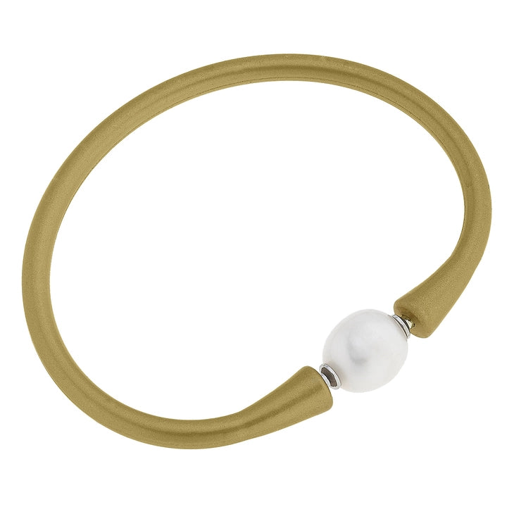 Bali Freshwater Pearl Silicone Bracelet