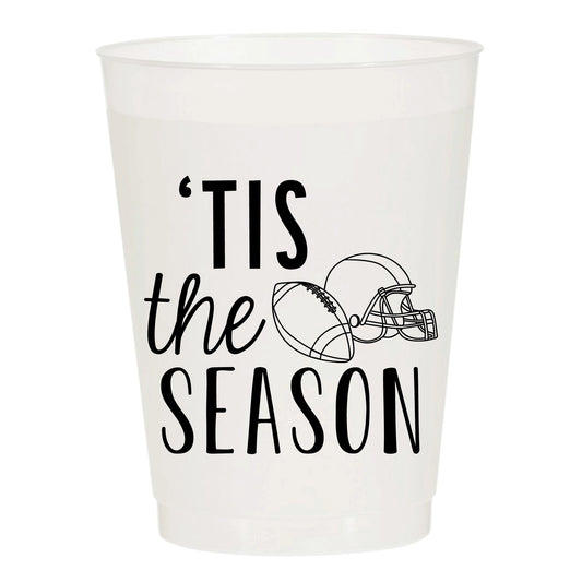 Tis the (football) Season Reusable Cup Stack - set of 10