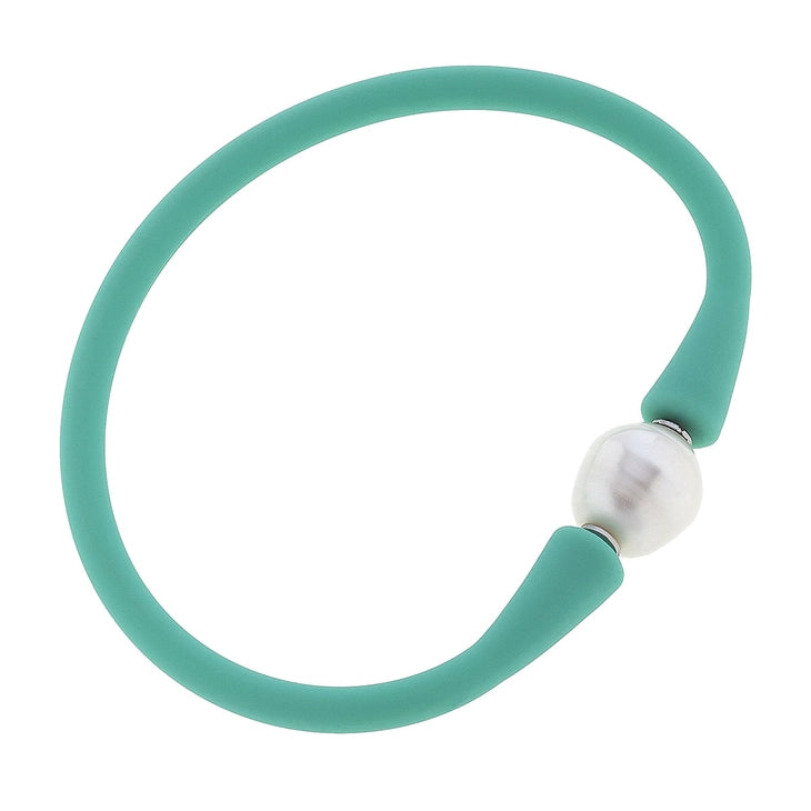 Bali Freshwater Pearl Silicone Bracelet