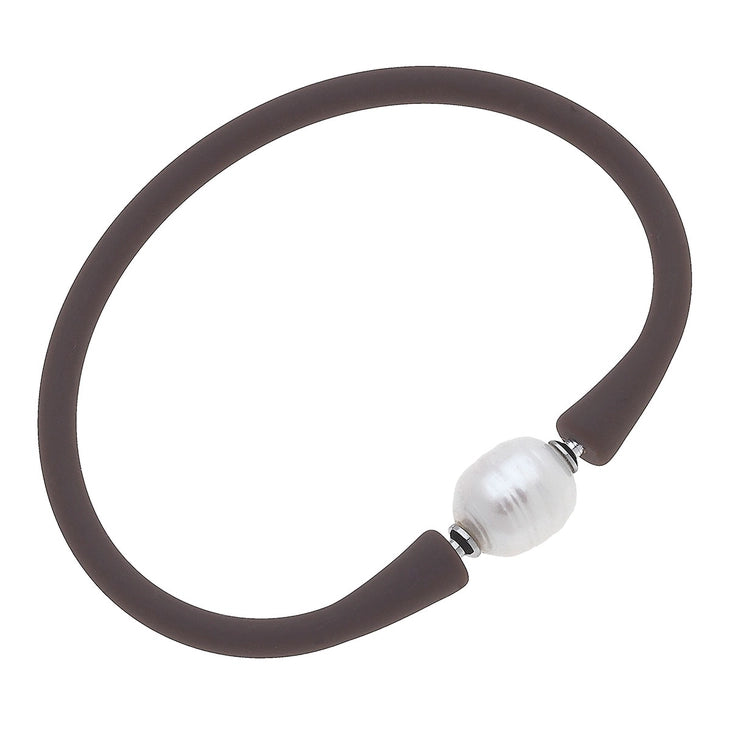 Bali Freshwater Pearl Silicone Bracelet