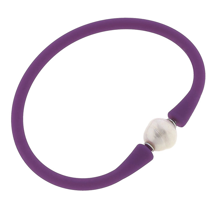 Bali Freshwater Pearl Silicone Bracelet