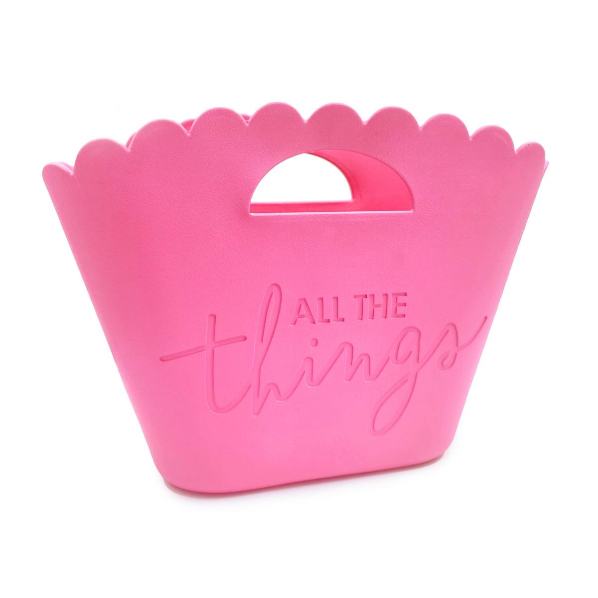 All The Things! Pink Scallop Jelly Tote
