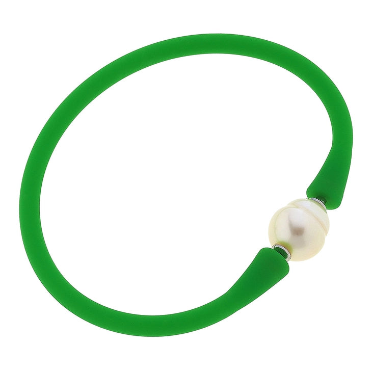 Bali Freshwater Pearl Silicone Bracelet