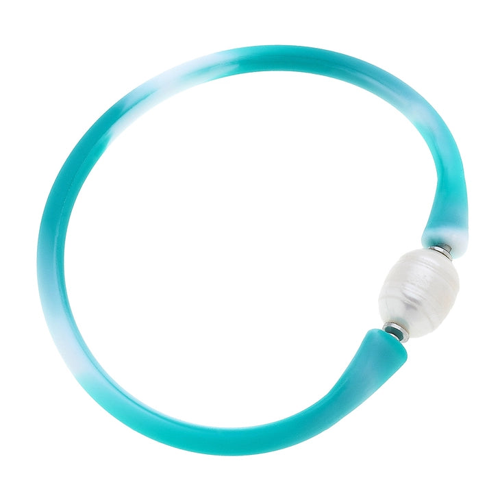 Bali Freshwater Pearl Silicone Bracelet