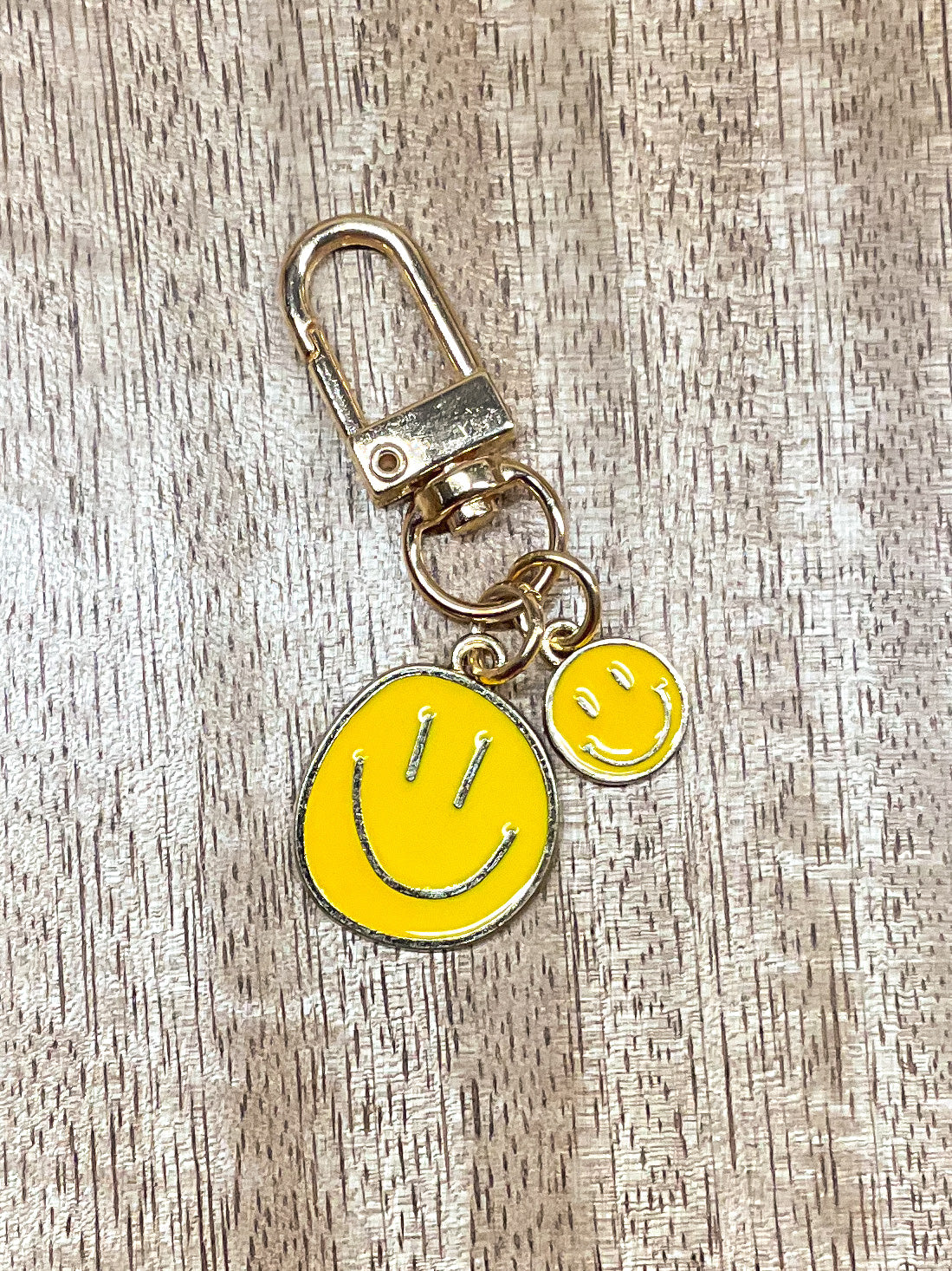 Tiny Smiles Enamel Keychain