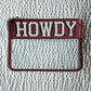 Howdy Chenille Letter Clear Pouch