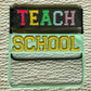 Teach Chenille Letter Clear Pouch