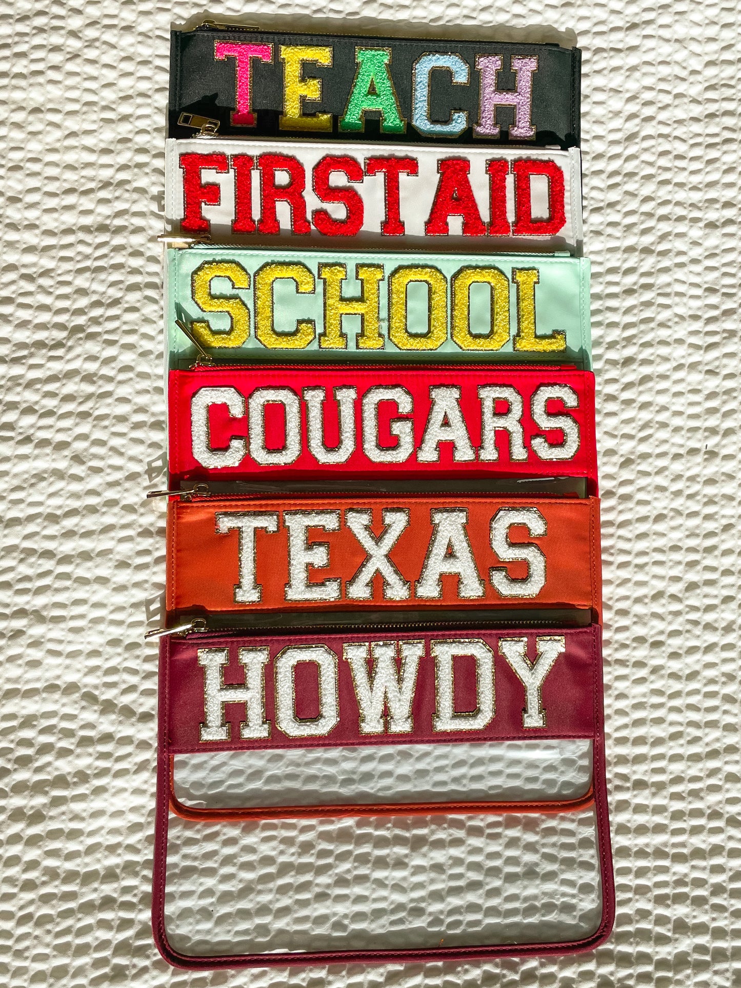 Go ‘Coogs Chenille Letter Clear Pouch