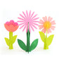 Acrylic 3D Flowers - Set of 3 Pink & Coral