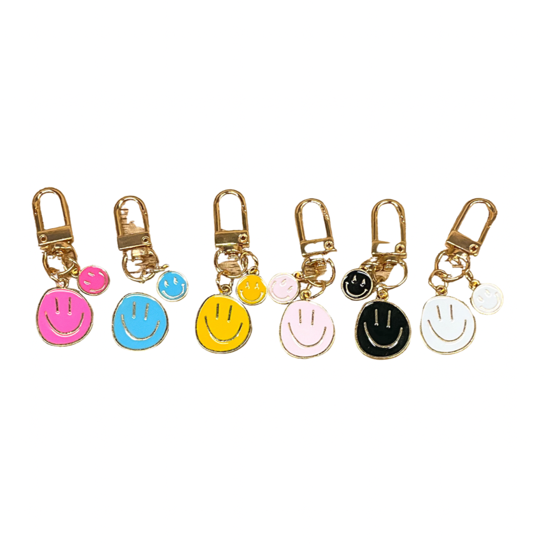 Tiny Smiles Enamel Keychain