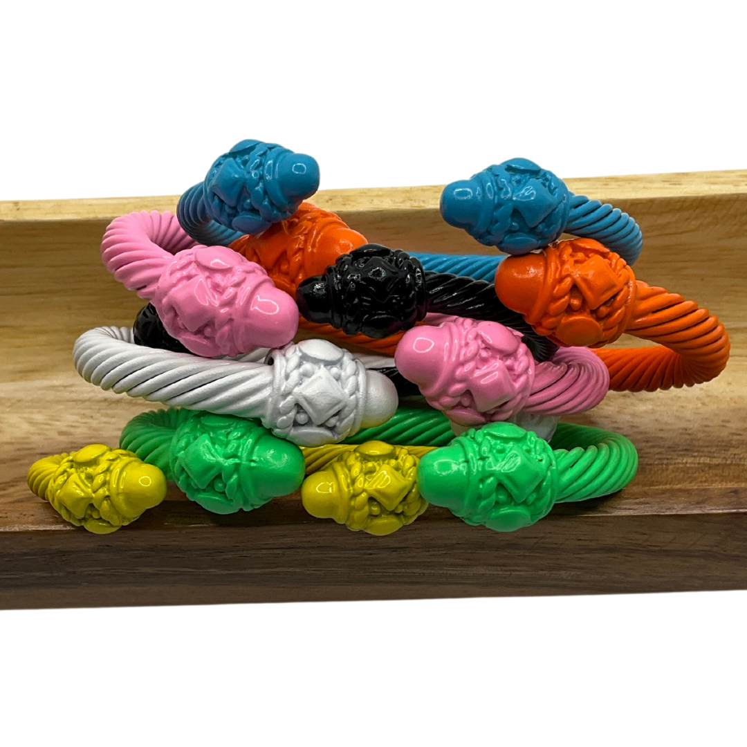 Candy Twist Metal Cuff Bracelets - 7 colors