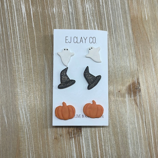 Halloween 3 Pack Stud Earrings