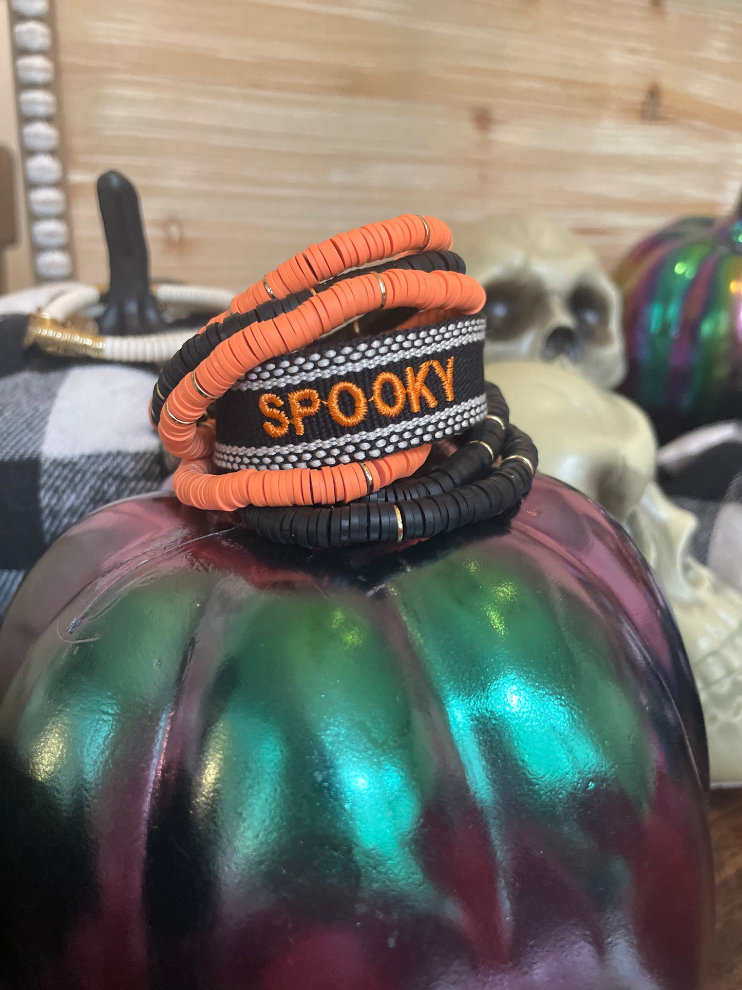 G+G Custom Threads - Halloween Woven Bracelets