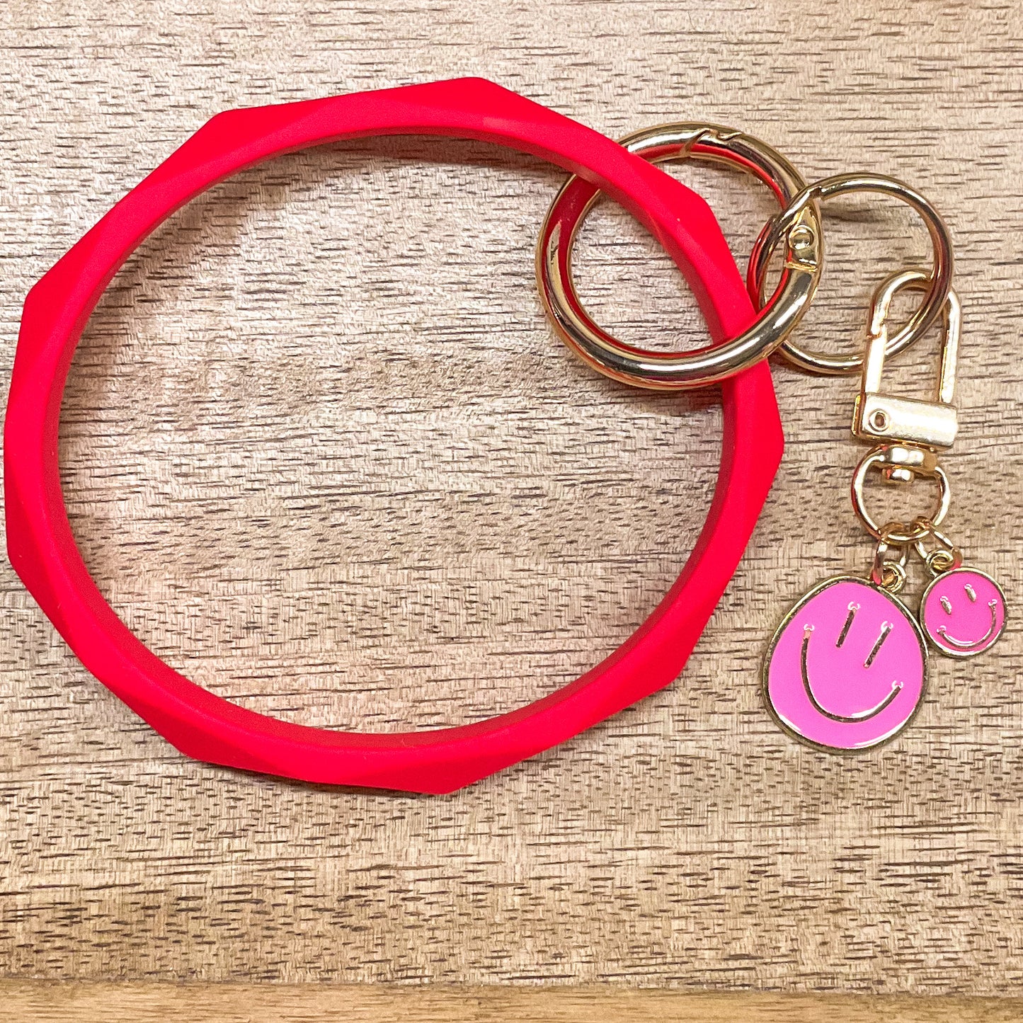 Tiny Smiles Enamel Keychain